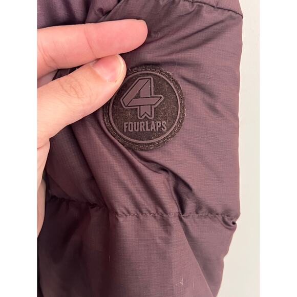 Fourlaps Cover Down Full Zip Hooded Jacket Winter Fudge Women's Size Small NWT - Picture 7 of 11